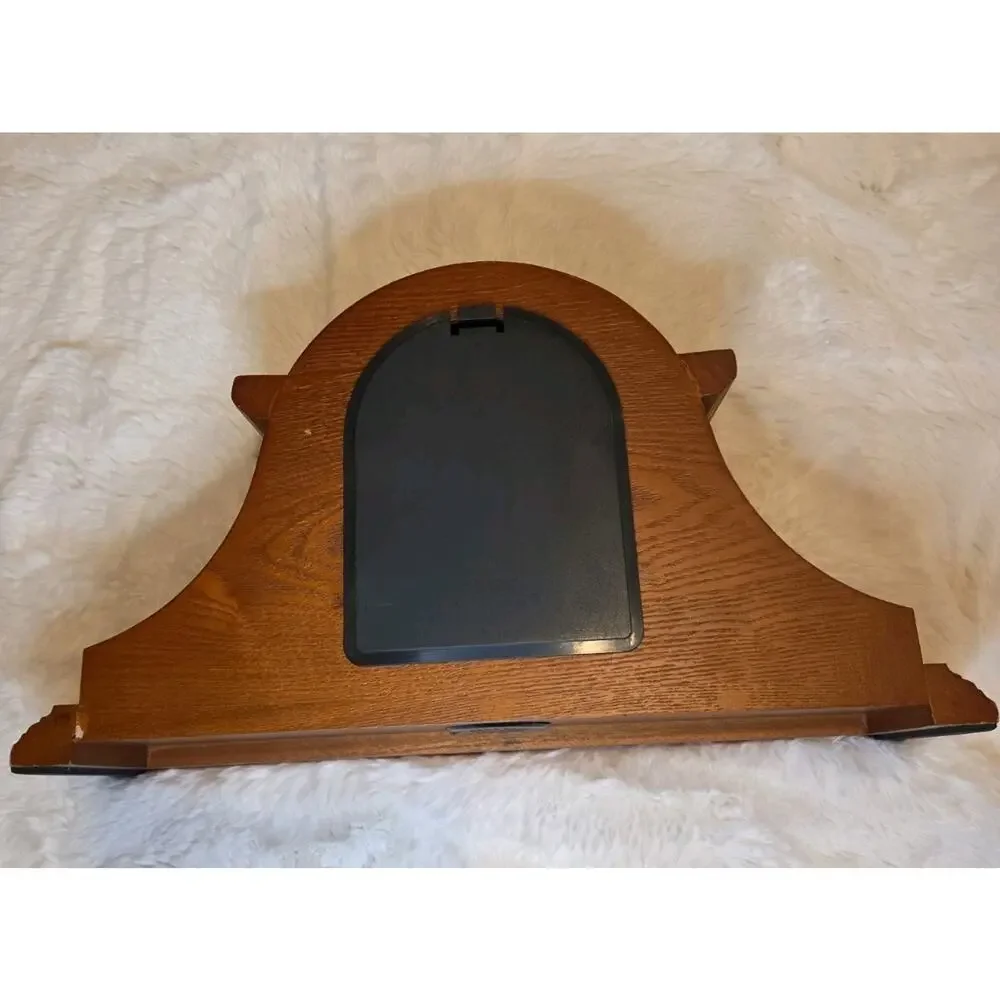 Bedford Clock Collection Cherry Wood Mantel Clock 4 Chimes Battery Quartz New
